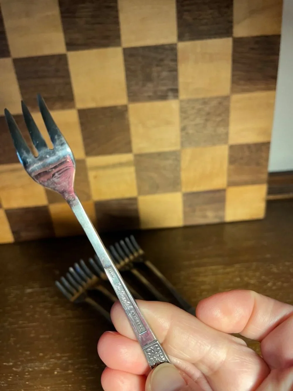 Retro Pickle Forks Set of 6 A118
